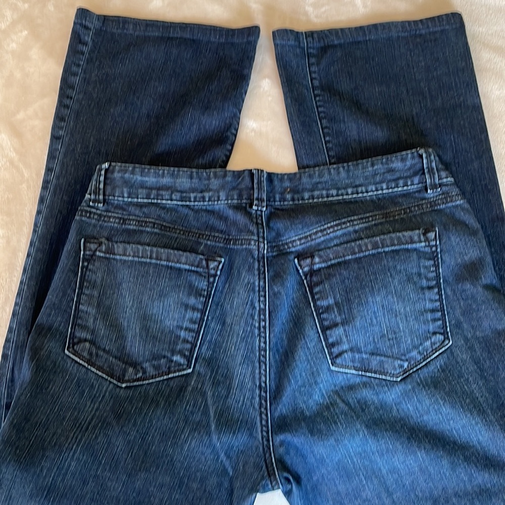 Ann Taylor Loft Dark Wash Curvy Boot Jeans Size 10